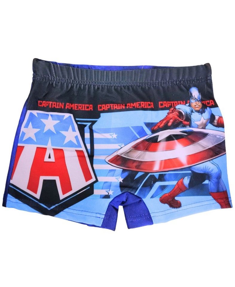 The AVENGERS Badehose Captain America Schwimmhose - Jungen Bademode Gr. 98 - 128 cm von The AVENGERS