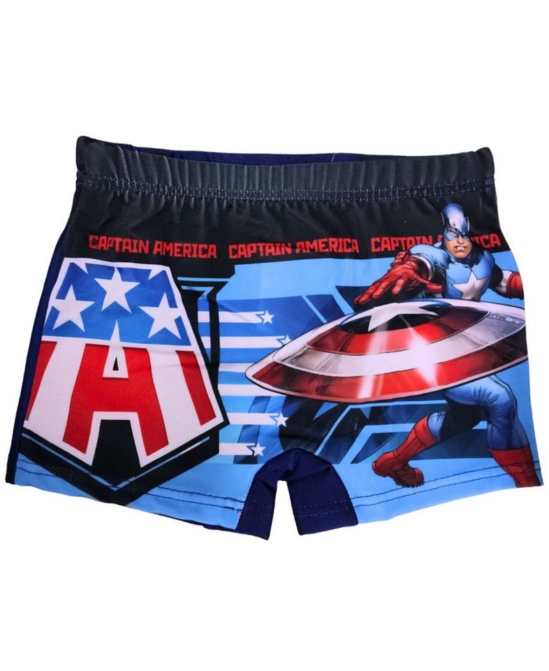 The AVENGERS Badehose Captain America Schwimmhose - Jungen Bademode Gr. 98 - 128 cm von The AVENGERS
