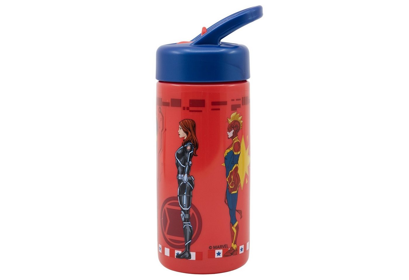 The AVENGERS Trinkflasche Marvel, Kinderflasche mit Griff & Trinkkappe 410 ml BPA frei von The AVENGERS
