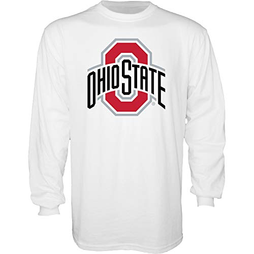 The Blue Brand NCAA Ohio State Buckeyes Herren-T-Shirt, langärmelig, Weiß, Größe XL von Blue 84