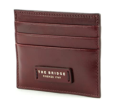 The Bridge Leda Credit Card Case Chianti Bordeaux/Oro von The Bridge