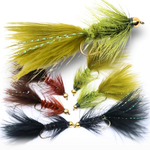 Woolly Bugger Streamer-Sortiment zum Forellenfliegenangeln (Sortiment) von The Fly Crate