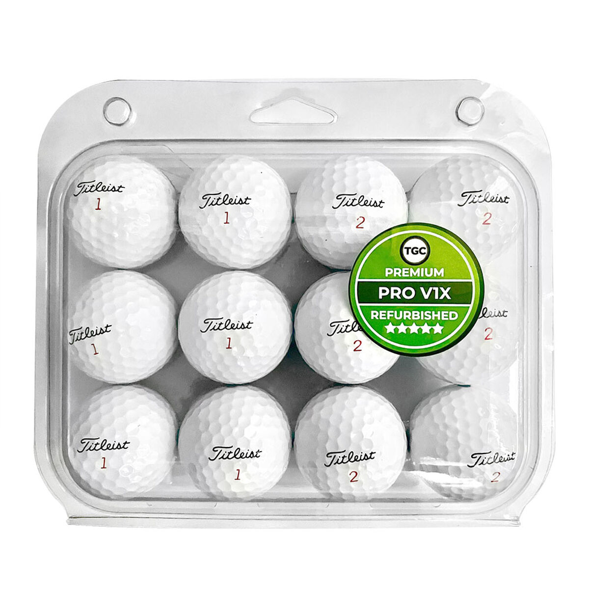 The Golf Company Mens White The Refurbished Pro V1x 12 Ball Pack | American Golf, One Size von The Golf Company