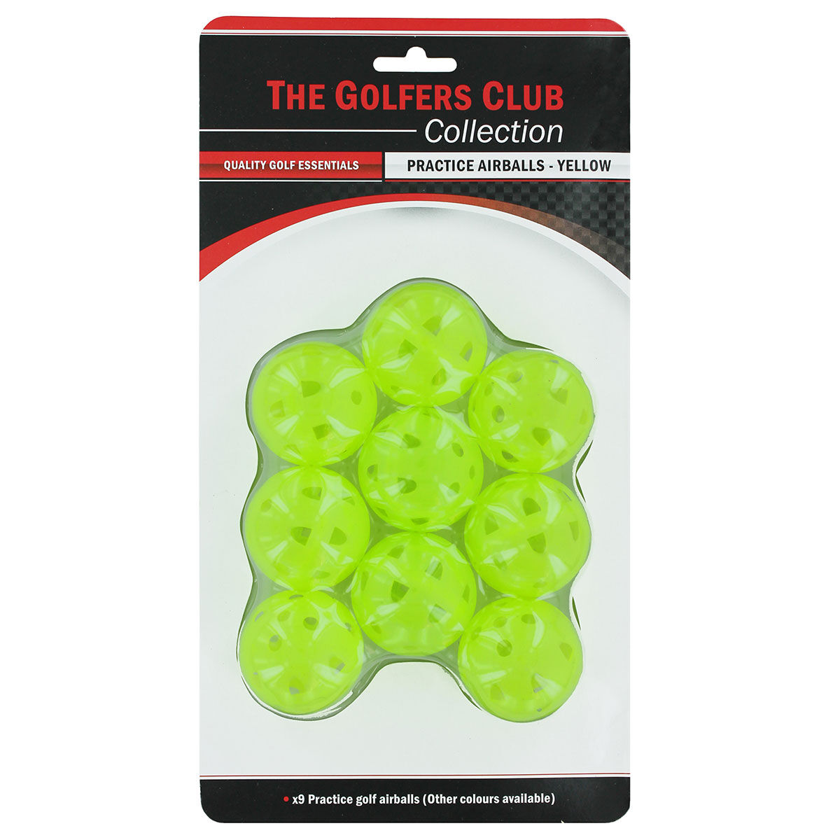The Golfers Club Yellow Practice Air Flow Golf Balls, One Size | American Golf von The Golfers Club