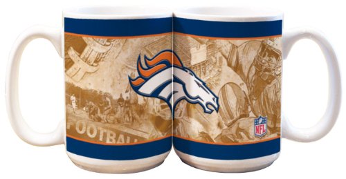 NFL Denver Broncos Nostalgische Tasse 15 W (2 Stück) von The Memory Company