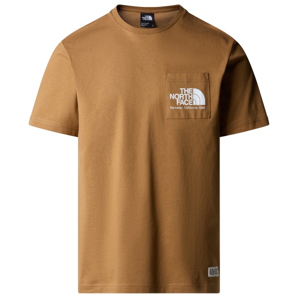 The North Face - Berkeley California Pocket S/S Tee - T-Shirt Gr M braun von The North Face