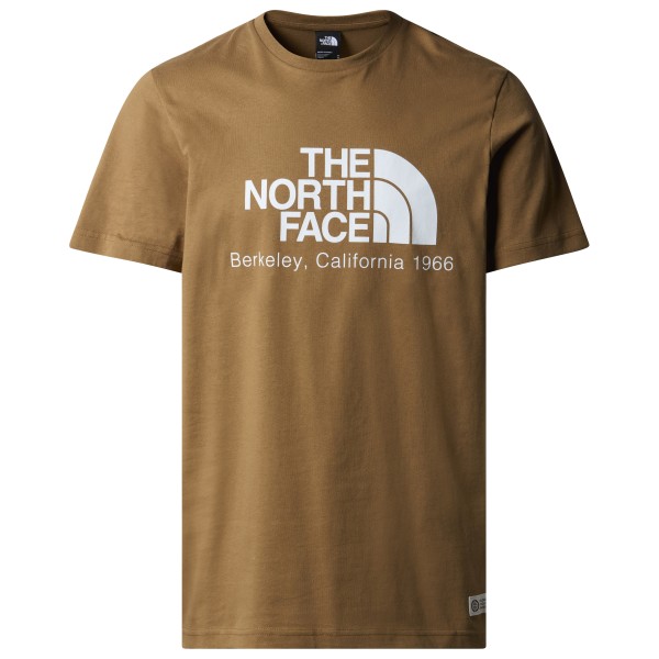 The North Face - Berkeley California S/S Tee In Scrap Mat - T-Shirt Gr XL braun von The North Face