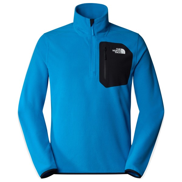 The North Face - Experit 1/4 Zip Grid Fleece - Fleecepullover Gr S blau von The North Face