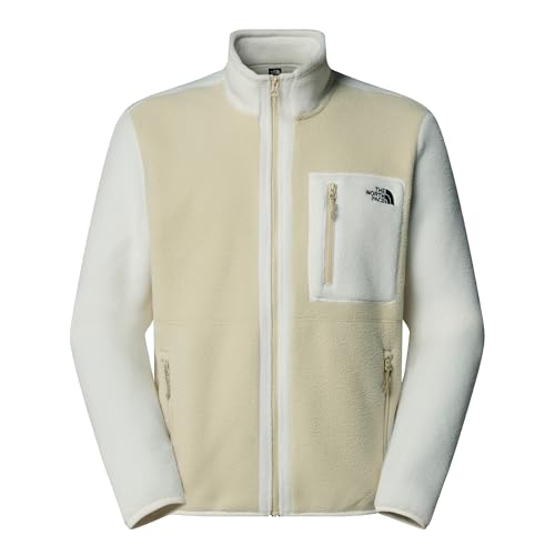 The North Face Herren Yumiori Full Zip Fleecejacke, Gravel/White Dune/Grape, L von The North Face