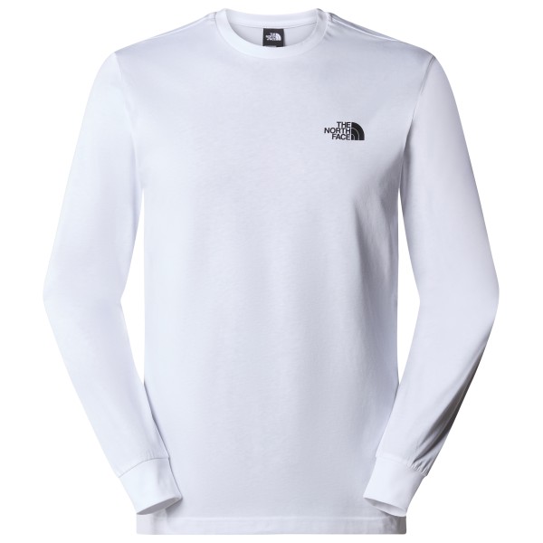 The North Face - L/S Redbox Tee - Longsleeve Gr L weiß von The North Face