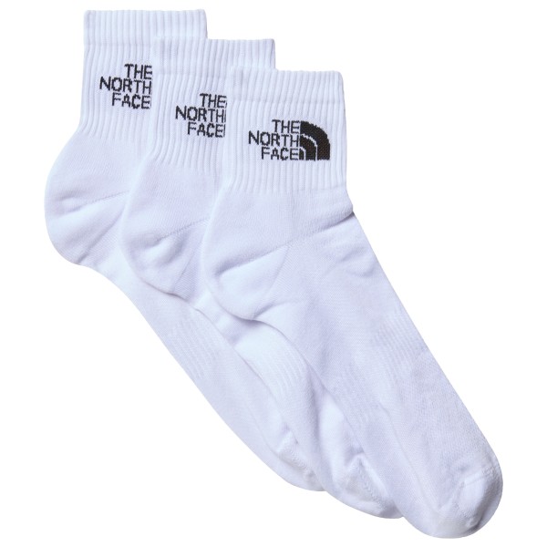 The North Face - Multi Sport Cush Quarter Socks 3-Pack - Multifunktionssocken Gr XS weiß von The North Face