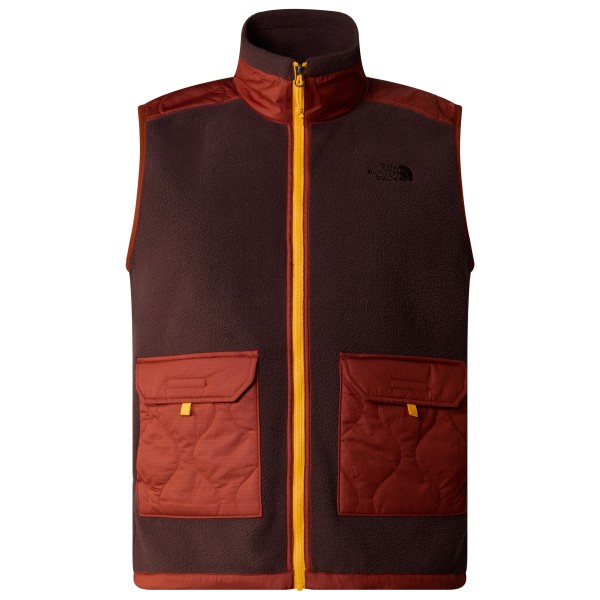 The North Face - Royal Arch Vest - Fleeceweste Gr S braun/rot von The North Face