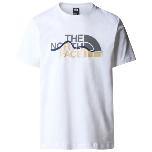The North Face - S/S Mountain Line Tee - T-Shirt Gr L weiß von The North Face