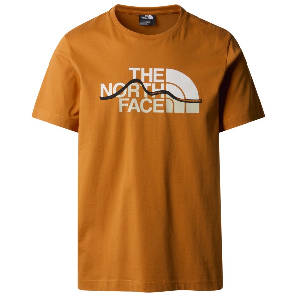The North Face - S/S Mountain Line Tee - T-Shirt Gr M braun von The North Face