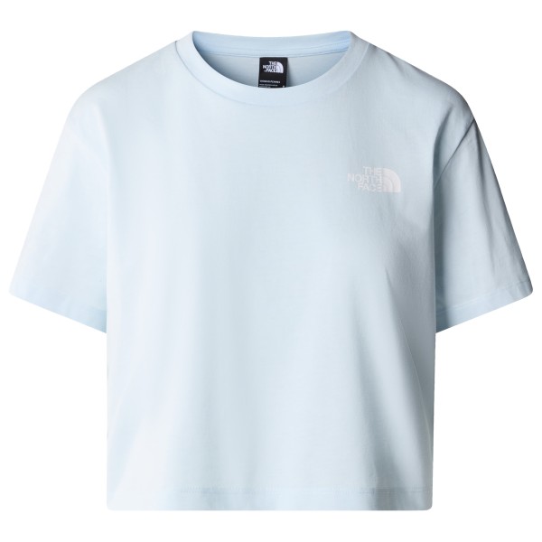 The North Face - Women's Cropped Simple Dome Tee - T-Shirt Gr L grau von The North Face