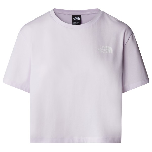 The North Face - Women's Cropped Simple Dome Tee - T-Shirt Gr L weiß von The North Face