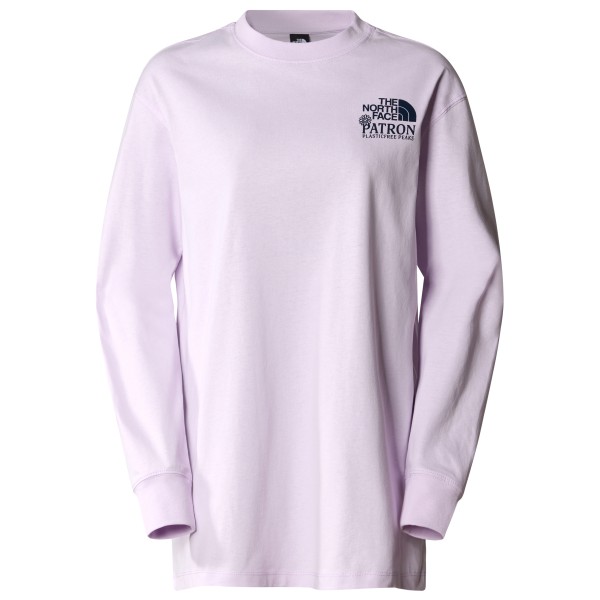The North Face - Women's Nature L/S Tee - Longsleeve Gr L;M;S;XL;XS;XXL lila;weiß von The North Face
