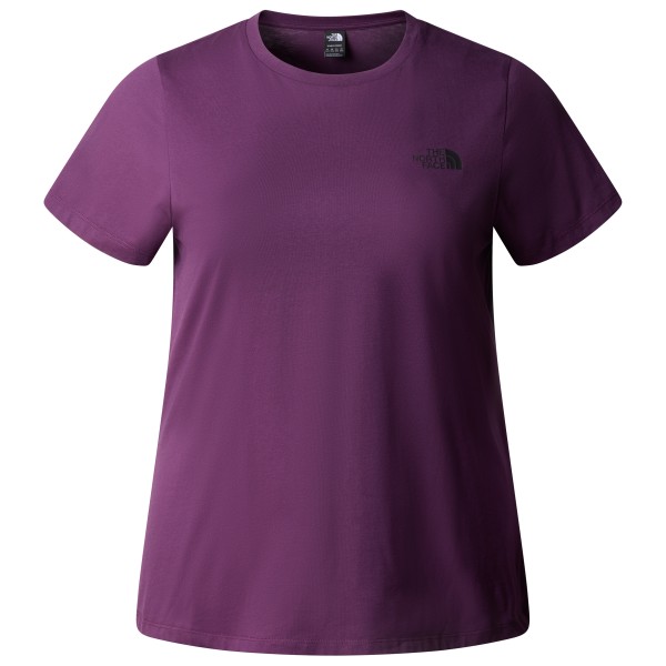 The North Face - Women's Plus S/S Simple Dome Tee - T-Shirt Gr 1X lila von The North Face