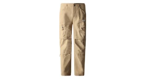 the north face exploration reg convertible pant homme beige von The North Face