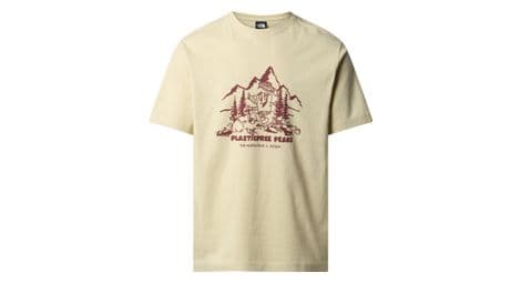 the north face nature beige kurzarm t shirt von The North Face