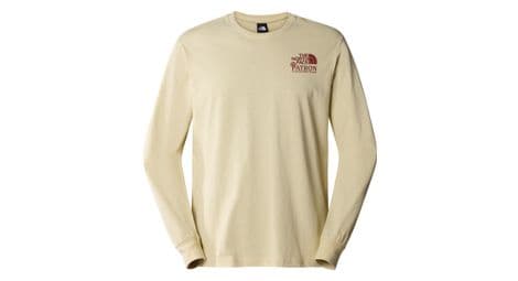 the north face nature long sleeve t shirt beige von The North Face