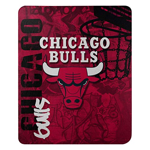 NBA HARD KNOCKS Fleece Decke 152 x 127 cm Chicago Bulls von Northwest