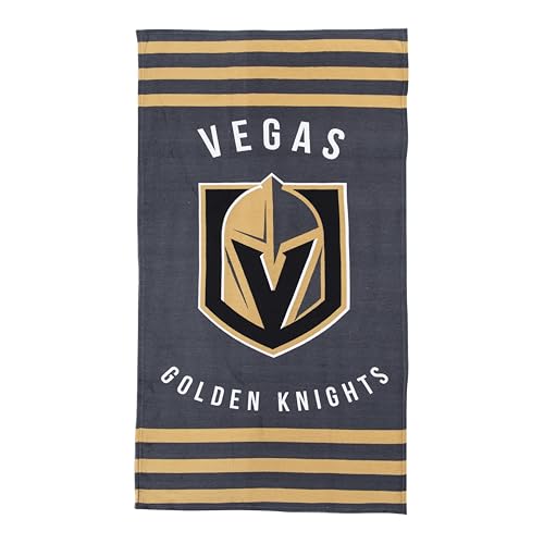 Northwest The Company LVGKTWL NHL Vegas Golden Knights gestreiftes Strandtuch, 76,2 x 152,4 cm, Grau von Northwest