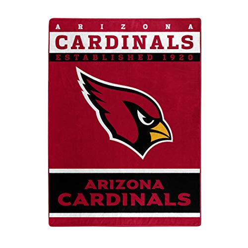 The Northwest Company Offiziell lizenzierte NFL Arizona Cardinals 12th Man Plüsch-Überwurfdecke, 152,4 x 203,2 cm, Mehrfarbig von Northwest