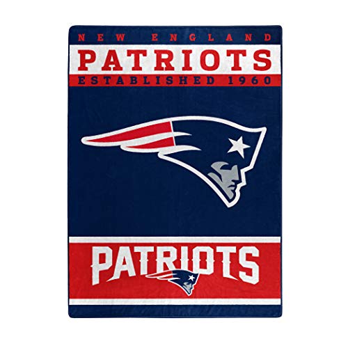 Northwest The Company Offiziell lizenzierte NFL New England Patriots 12th Man Plüsch-Überwurfdecke, 152,4 x 203,2 cm, Mehrfarbig von Northwest