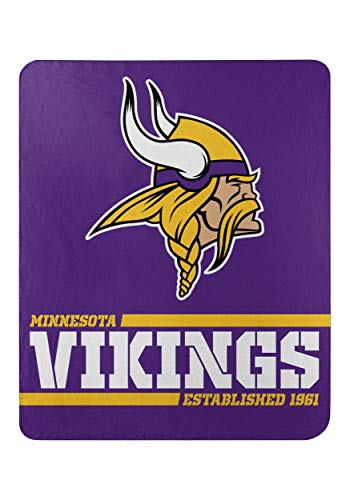 The Northwest Group Offizielle NFL Minnesota Vikings Decke, Fleecedecke in 127 x 152 cm von Northwest