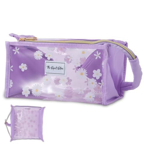 The Spirit Store Kosmetiktasche | Kulturtasche Damen | Makeup Bag | Schminktasche | Beauty Case | Schwarz | Reise Kulturbeutel Damen | Transparent | Groß XXL | Wasserdicht | Organizer | Frauen | Mode von The Spirit Store