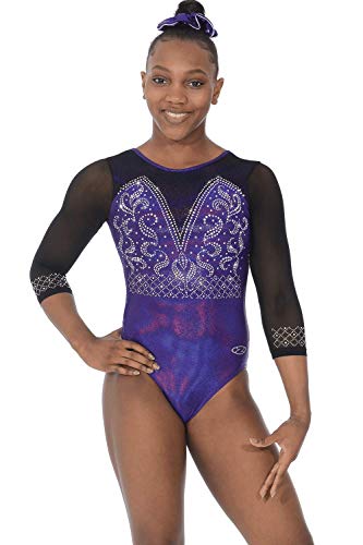 The Zone Annabel Long Sleeve Leotard 30 Violett von The Zone