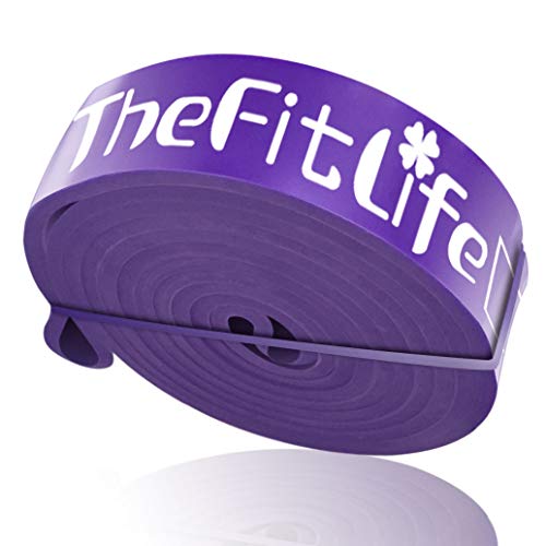 TheFitLife Widerstandsbänder für Klimmzüge, Trainingsbänder, Lange Workout-Bänder für Körperdehnung, Powerlifting, Fitness-Training, Bonus-Tragetasche und Workout-Guide (Lila) von TheFitLife