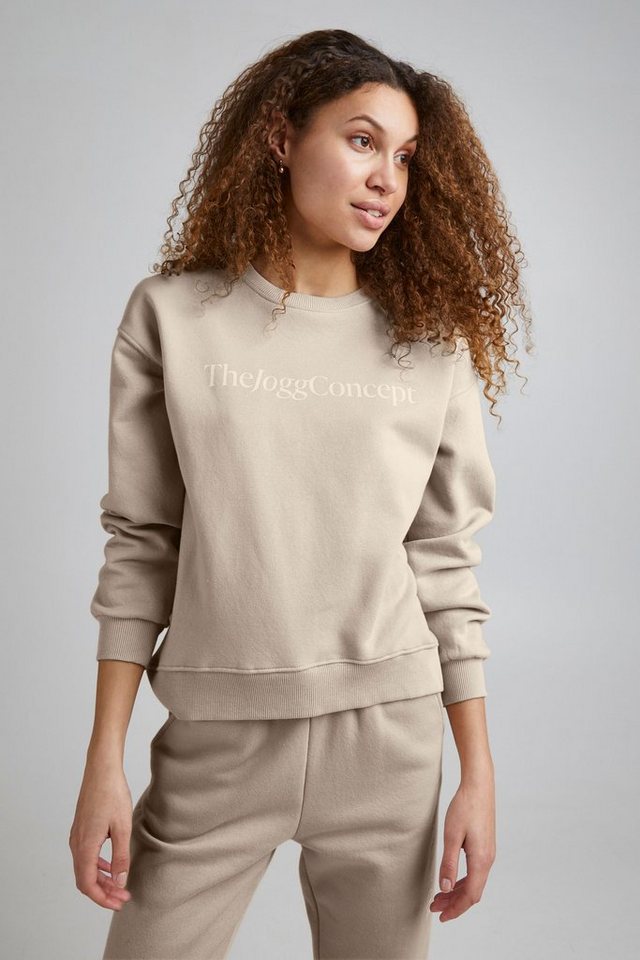 TheJoggConcept. Sweatshirt JCSAFINE SWEATSHIRT - 22800015 Sportlicher Sweater mit Logo-Print von TheJoggConcept.