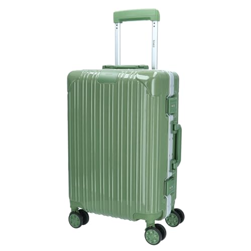 TheTrueC 4-Rad Trolley 56cm Alu-Rahmen London Mixed ColorMap Grün von TheTrueC