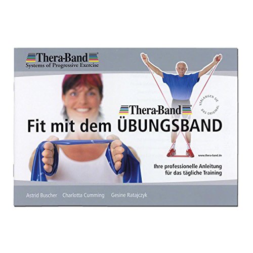 Thera-Band® original Übungsband + Übungsbuch gratis (blau (extra stark)) von Thera-Band