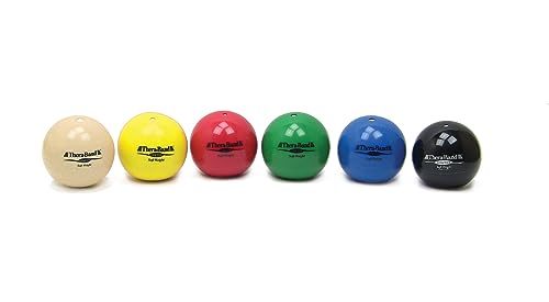 Thera-Band Soft Weights - Set of 6 (1 of Each Weight) - Each 4.5 Diameter - for Hand Exercise and Therapy by TheraBand von Theraband