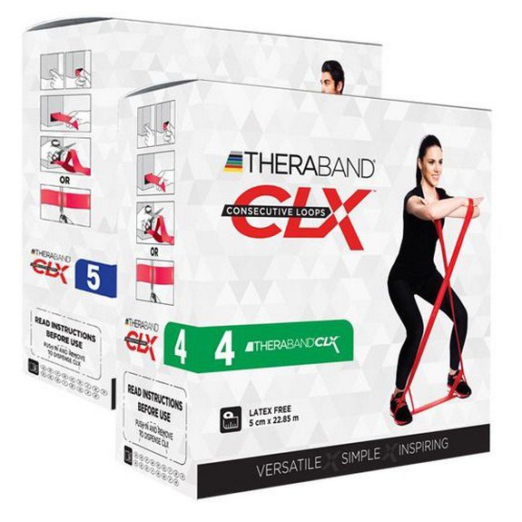 Theraband Clx Loops Exercise Bands Silber 22 m von Theraband