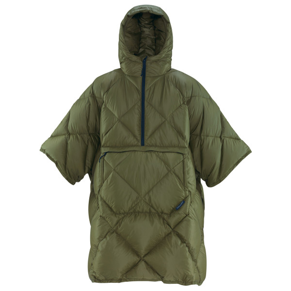 Therm-a-Rest - Honcho Poncho Down - Poncho Gr 123 x 106 cm oliv von Therm-A-Rest