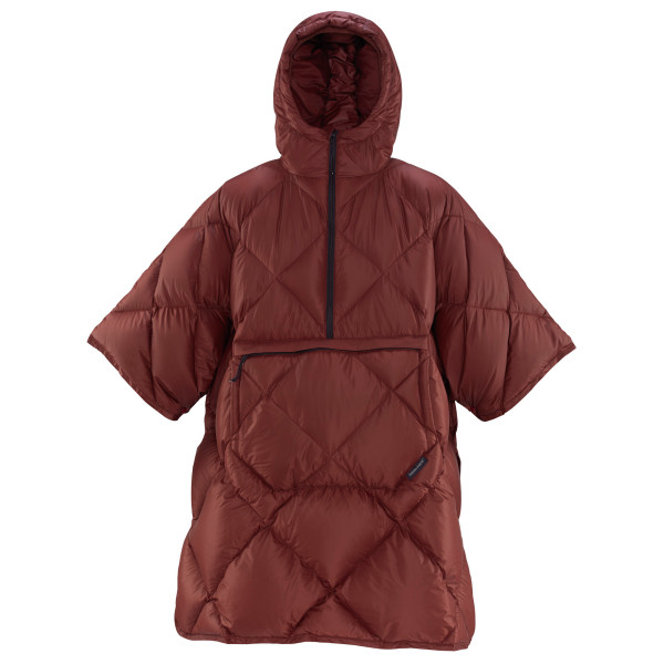 Therm-a-Rest - Honcho Poncho Down - Poncho Gr 123 x 106 cm rot von Therm-A-Rest