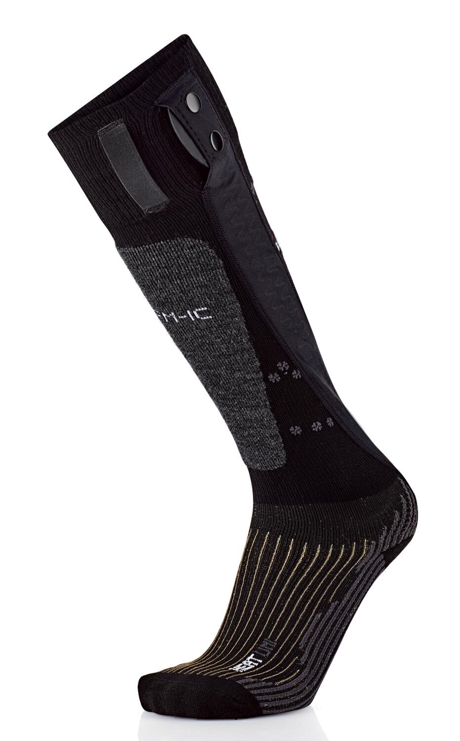 Therm-ic PowerSocks Heat Uni V2 Heiz Socken ohne Akku (35.0 - 38.0, black/snow pattern) von Therm-ic