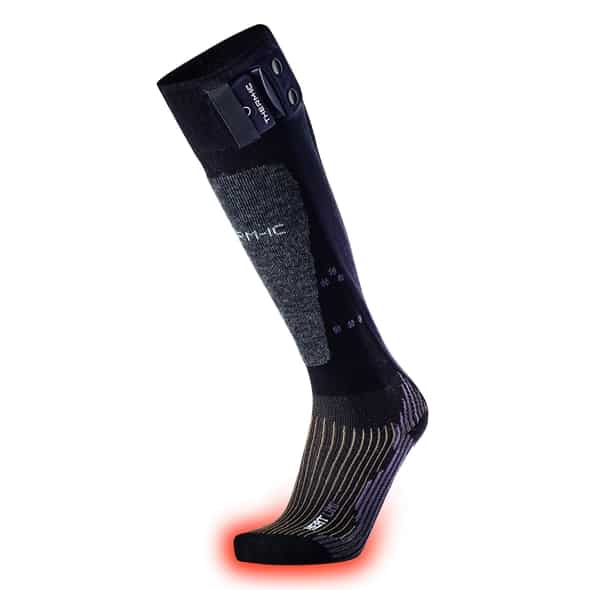 Therm-ic Powersock Heat Uni 360 Heiz-Socken (Schwarz 45-47 One Size) Skisocken von Therm-ic