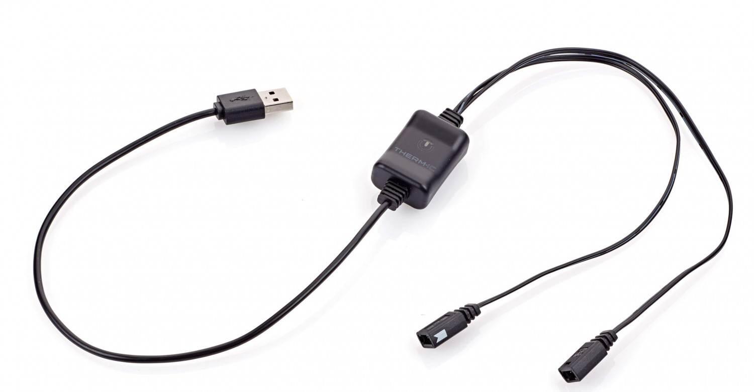 Therm-ic einzelnes Zubehör (schwarz, für Handschuhe, 1x Ladekabel IC Powergloves USB Charging cable für Powergloves Akkus) von Therm-ic