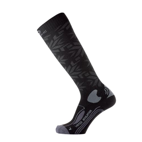 therm-ic Socken Winter Insulation Snowflakes-Socken, Black, 39-41, T25-0220-001 von Therm-ic