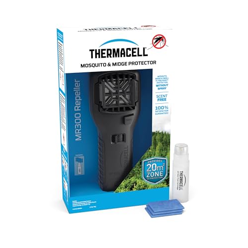 Thermacell MR-300L Handgerät in der Farbe Schwarz Mückenschutz bis zu 20 Quadratmeter Schutzbereich und 12 Stunden Schutz, kein Spray und kein Rauch, 920102 von Thermacell
