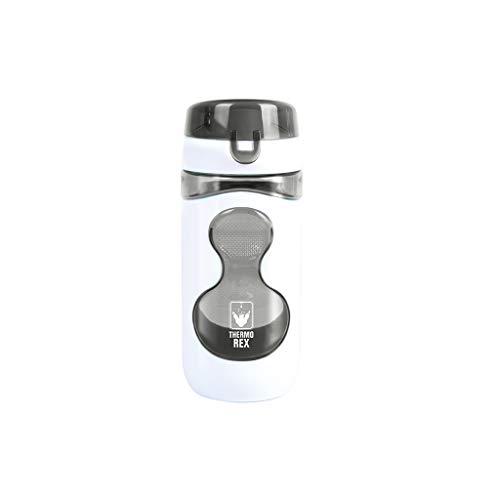 Thermo Rex X-Treme Trinkflasche | Aus BPA-freiem Kunststoff | nahezu bruchsicher und wiederverwendbar | mit Clip-Deckel | Sportflasche | Wasserflasche (500 ml, Grau) von Thermo Rex