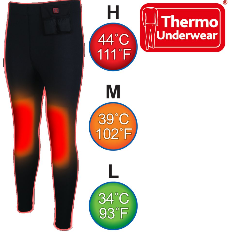 Thermo Thermounterhose THERMO UNDERWEAR PANTS beheizbare Unterhosen Outdoor Unterhosen von Thermo