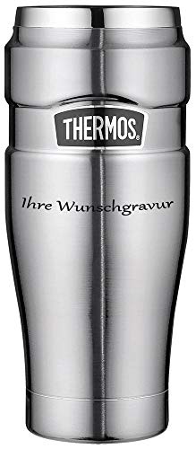 Thermos KaffeebecherTumbler 'King' – Edelstahl 0,47 L, mit persönlicher Wunschgravur von Thermos