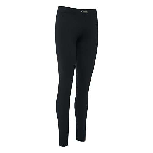 Thermowave Originals Thermo Leggings - Lange Unterhose Damen - Skiunterwäsche Damen - Lange Unterhosen Atmungsaktive Leicht Quick Dry Warme Sport Ski Wandern Baselayer Weiter Bund - Schwarz, M von Thermowave