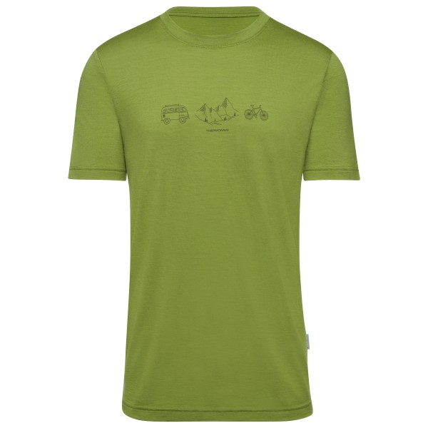 Thermowave - Merino Life T-Shirt Van Life - Merinoshirt Gr L oliv von Thermowave